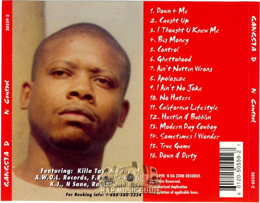 洋楽 Gangsta D N Control Gangsta D - N Control: CD | Rap Music Guide